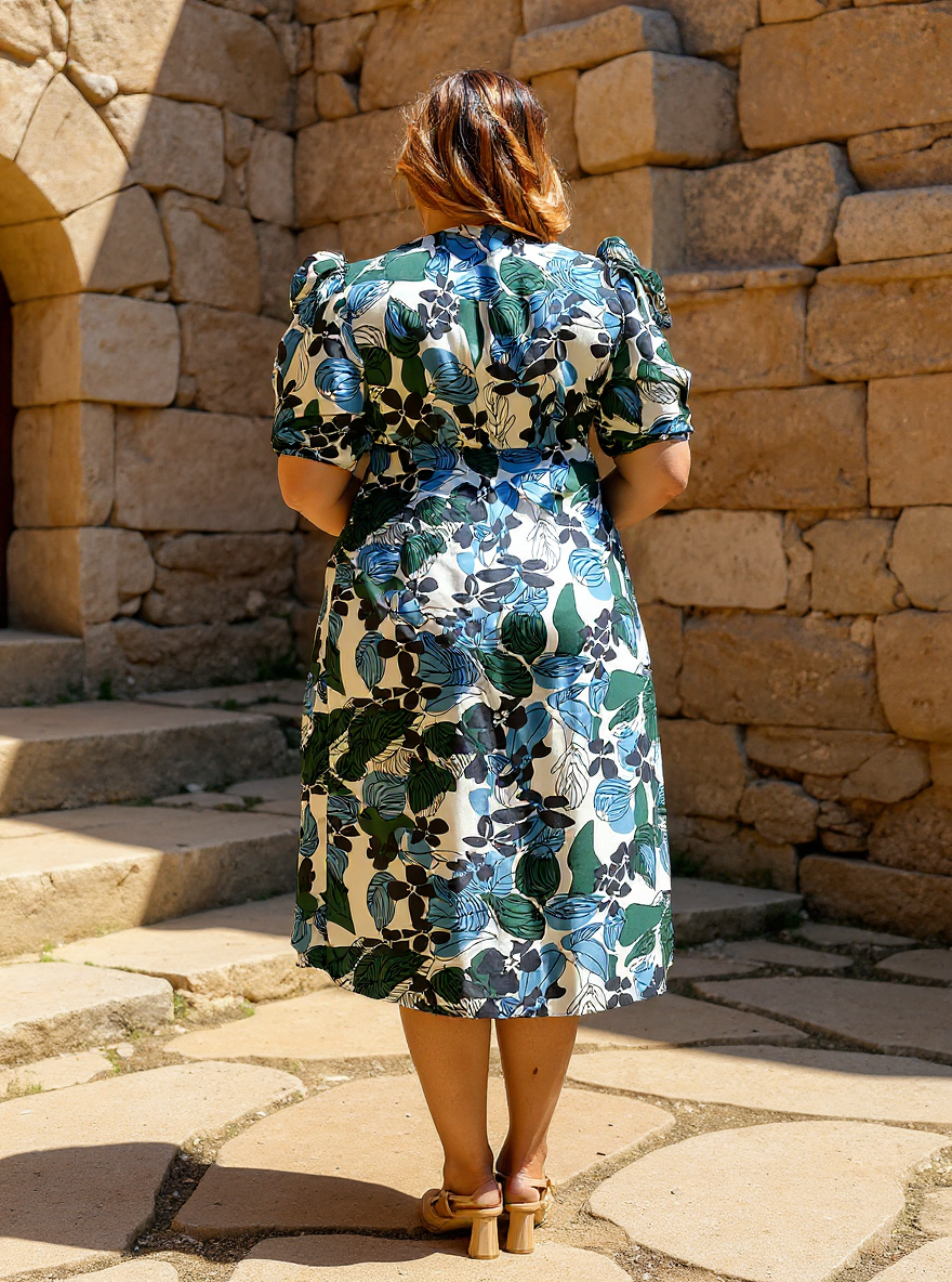Abstract Block Dress