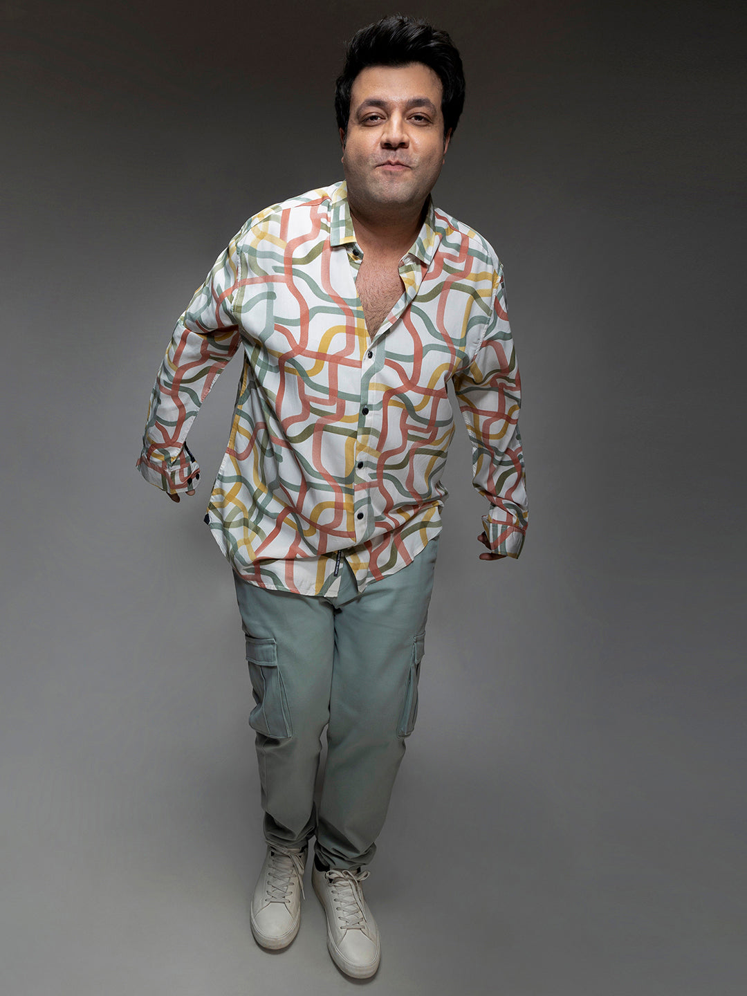 Multicolour Flowing Vines Shirt