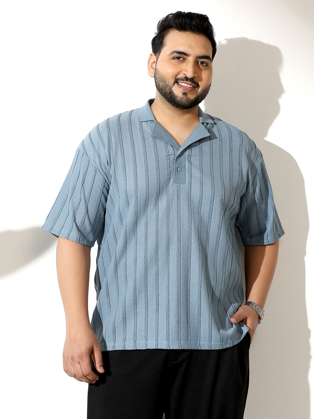 Wicker-Tactile Polo T-Shirt