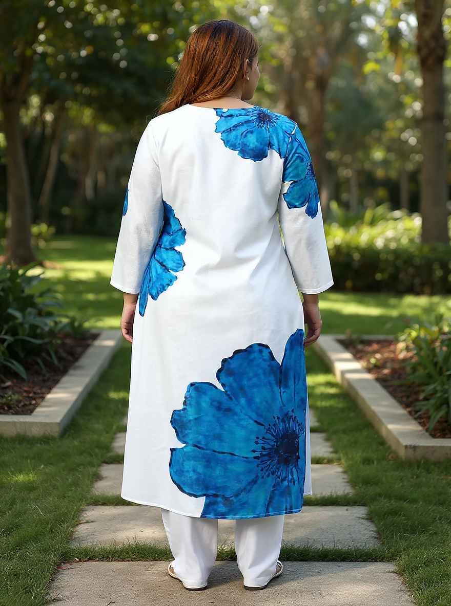 Primrose Flora Kurta With Trousers