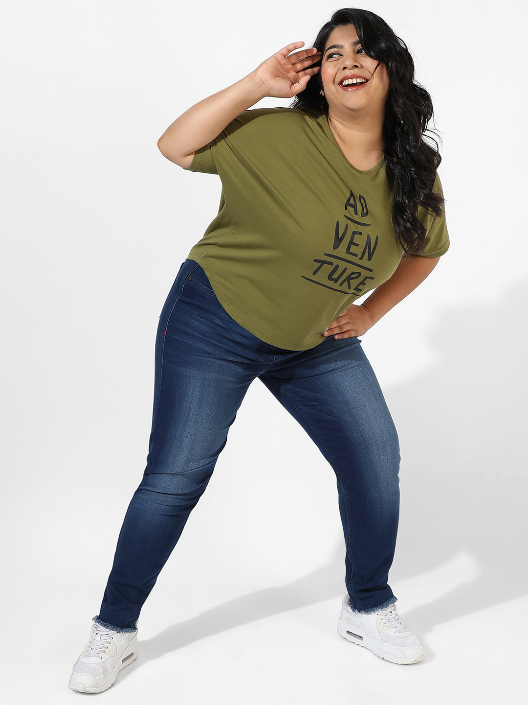 Printed Stylish Round Neck Top