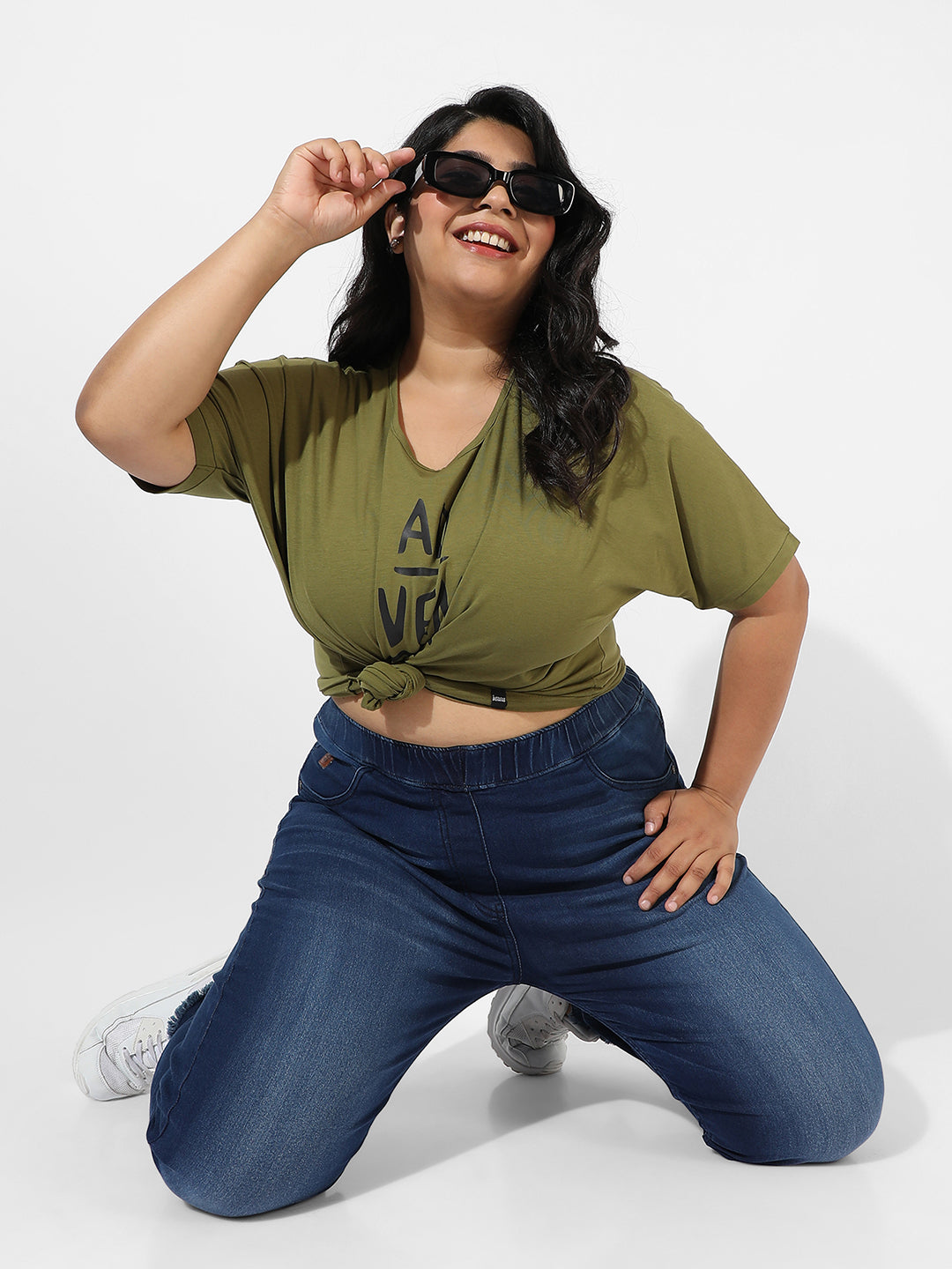 Printed Stylish Round Neck Top