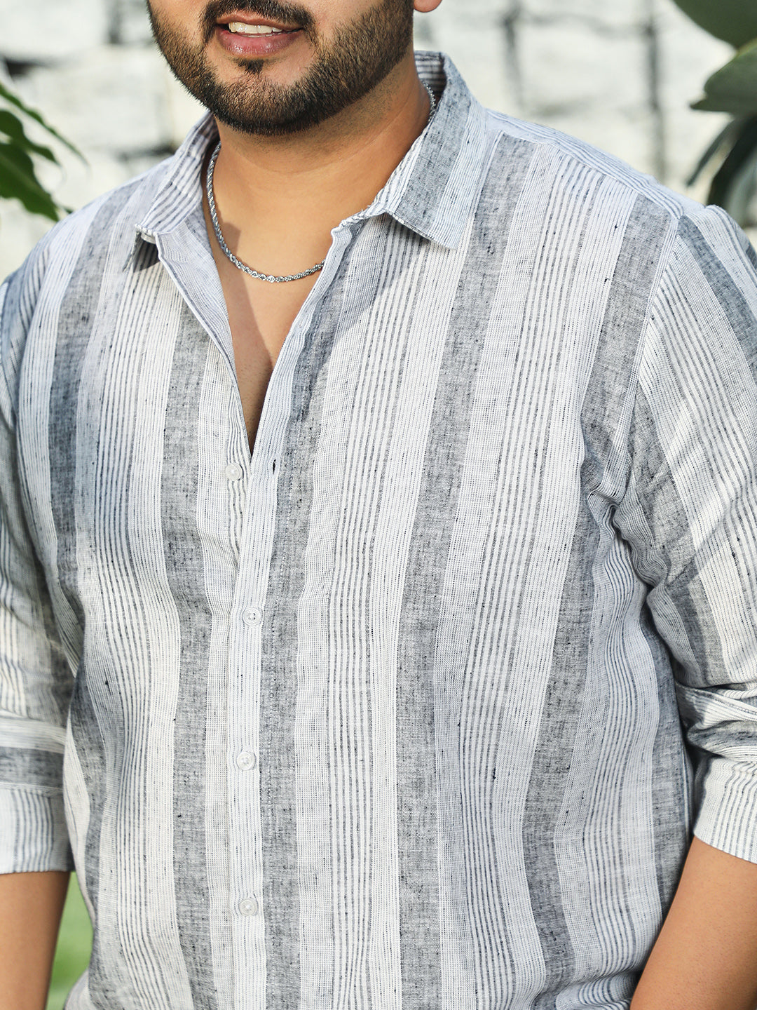 Pincandy-Striped Regular Shirt