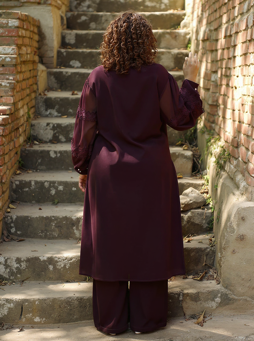 Solid Flared Kurta Set