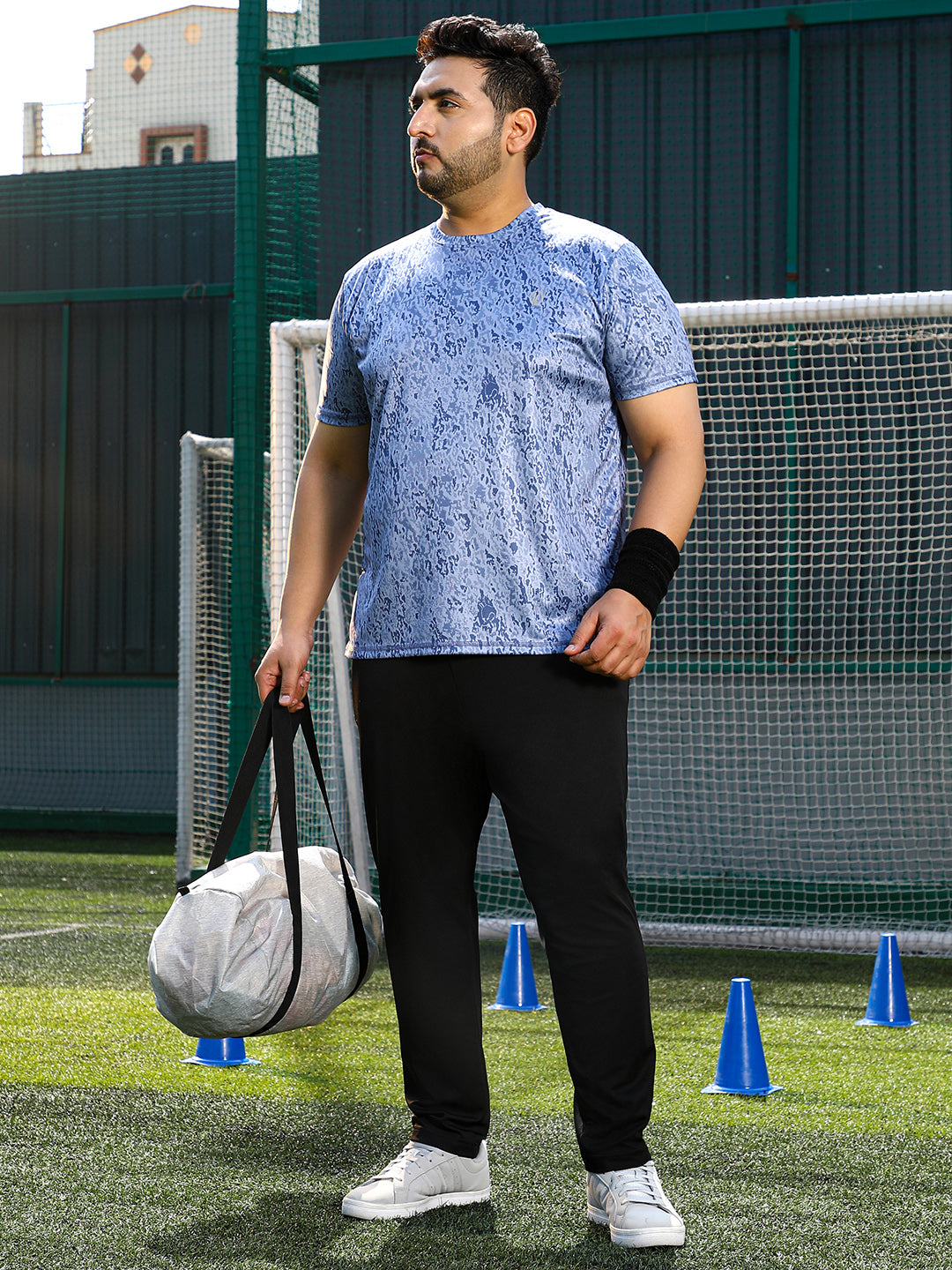 Abstract Print Activewear T-Shirt