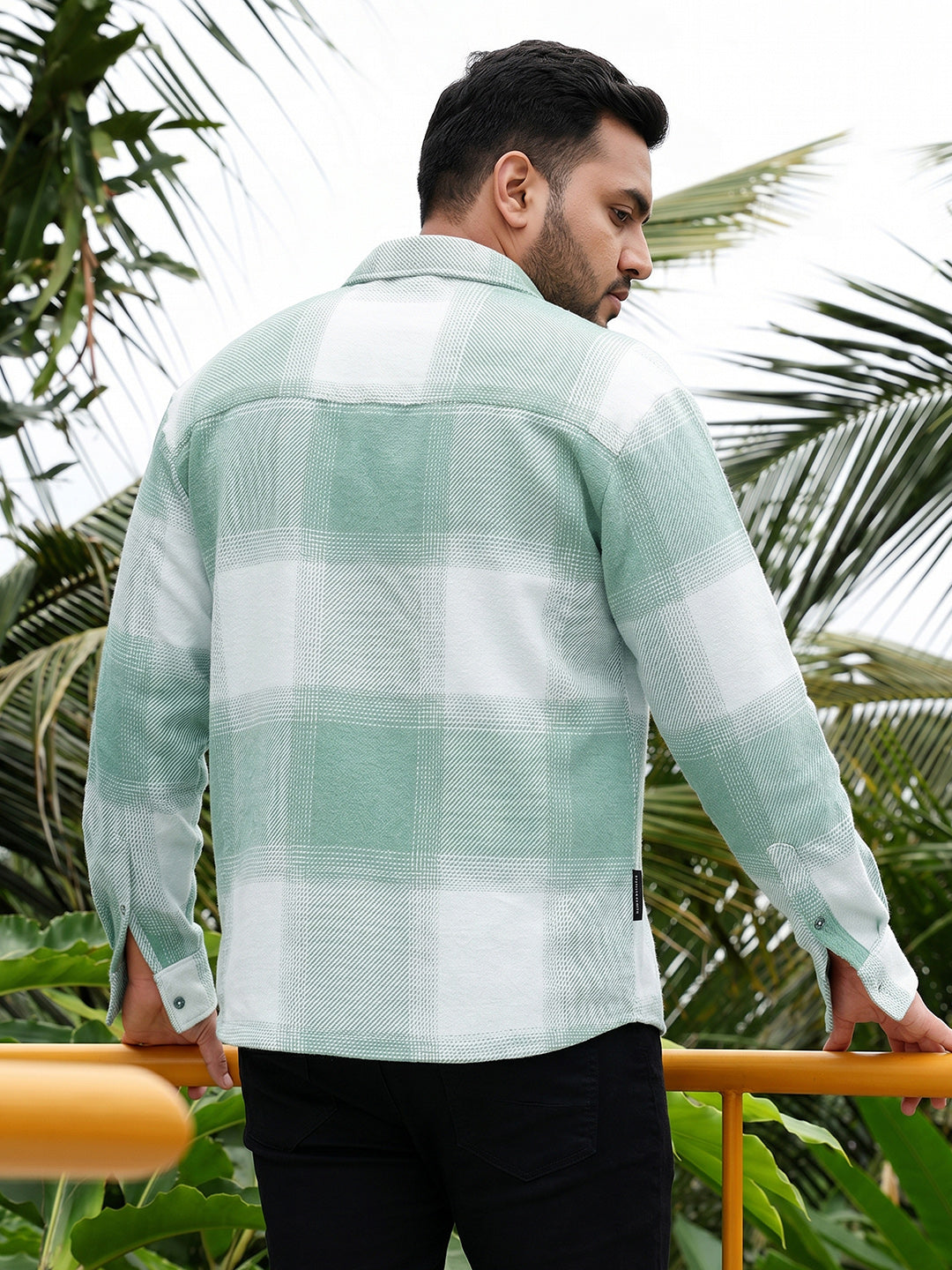 Pastel Green Checks Shirt
