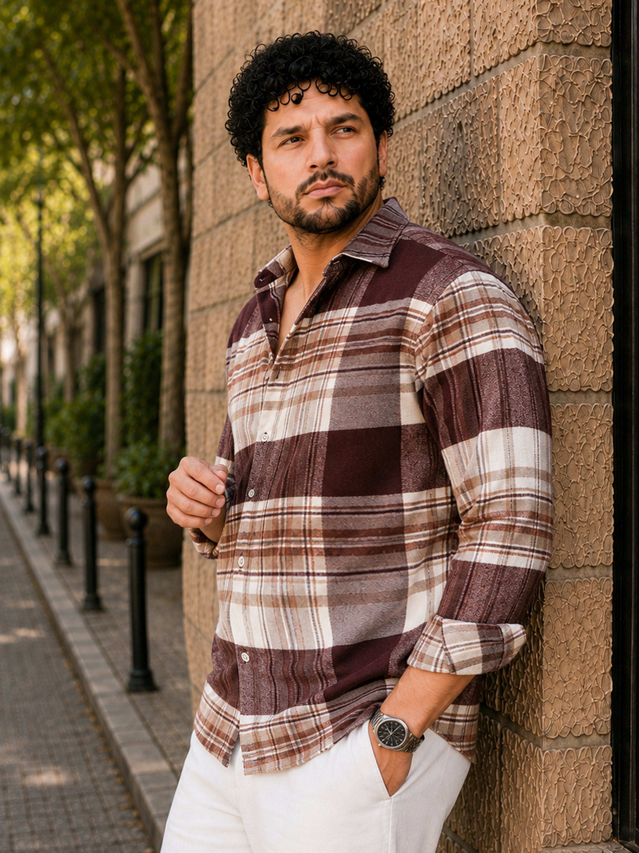 Plaid Check Flannel Shirt