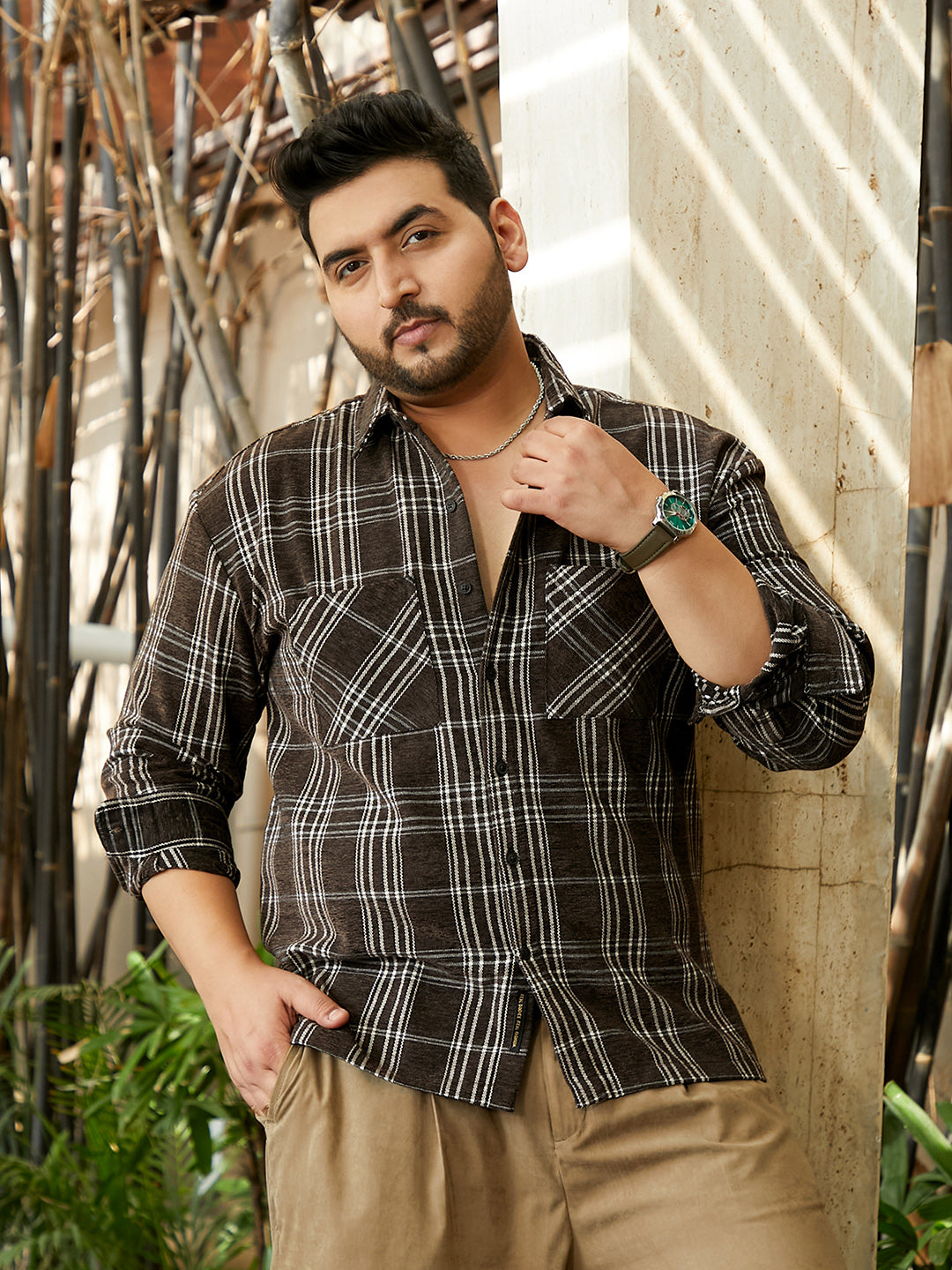 Multi-Check Utility Shacket