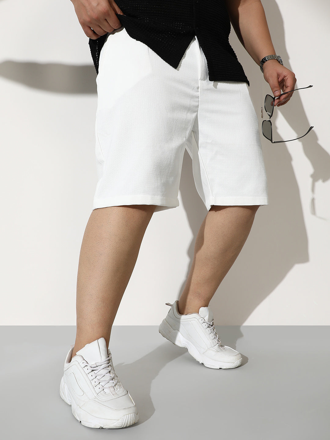 Tailored Linen-Blend Shorts