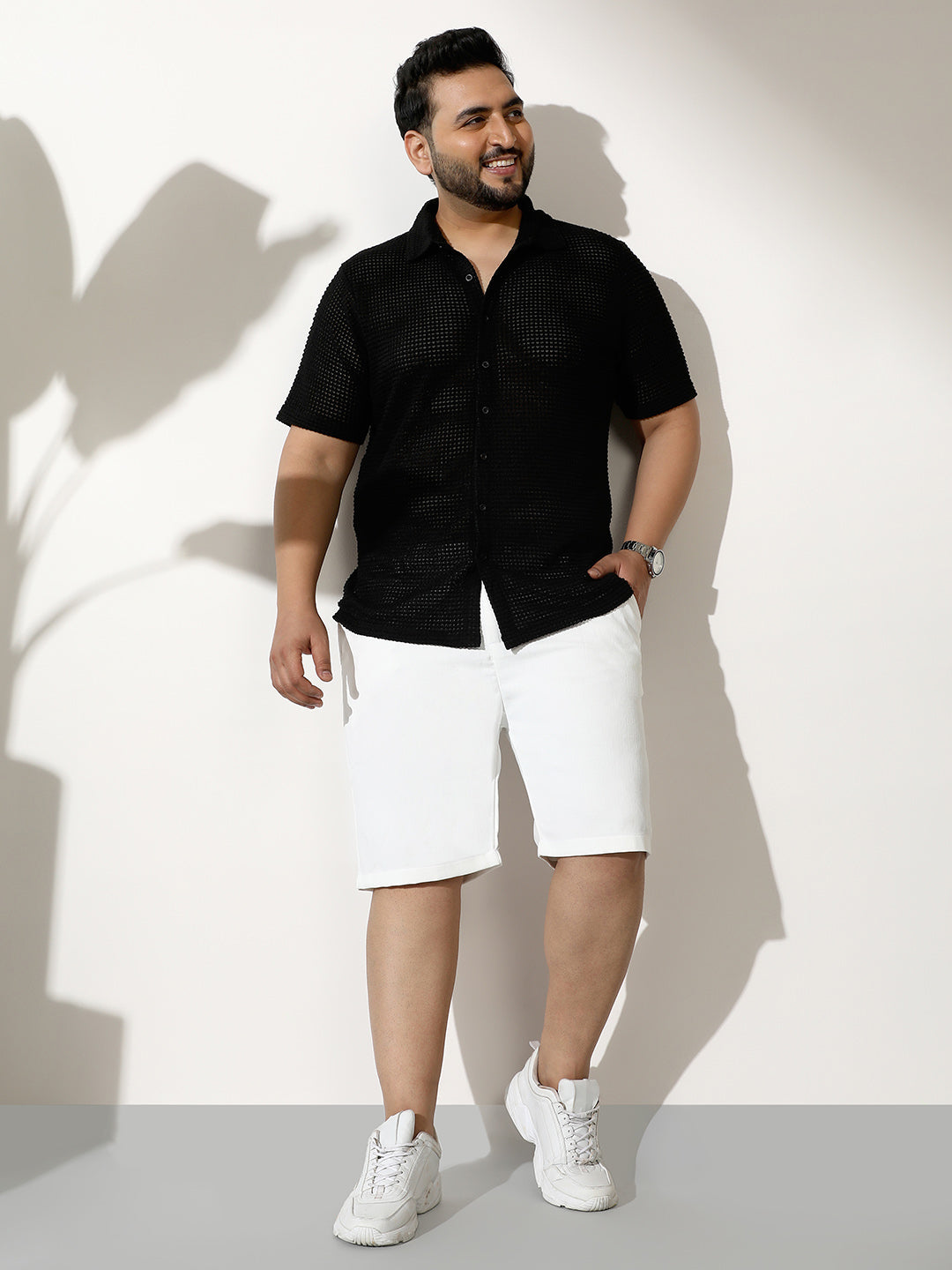 Tailored Linen-Blend Shorts