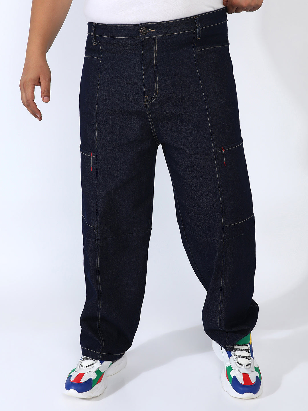 Baggy Cargo Denim Jeans