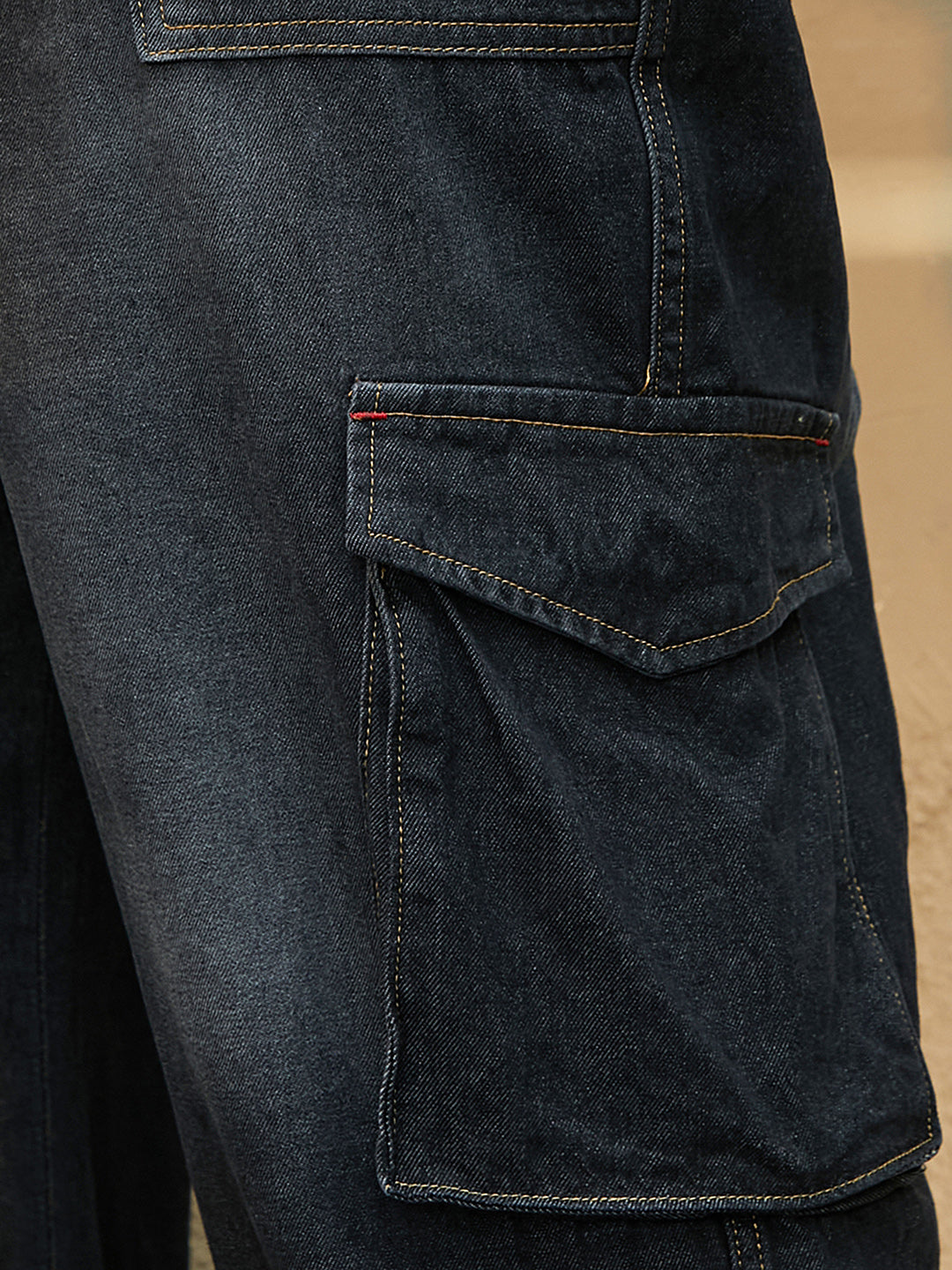 Washed Carpenter-Utility Denim Jeans