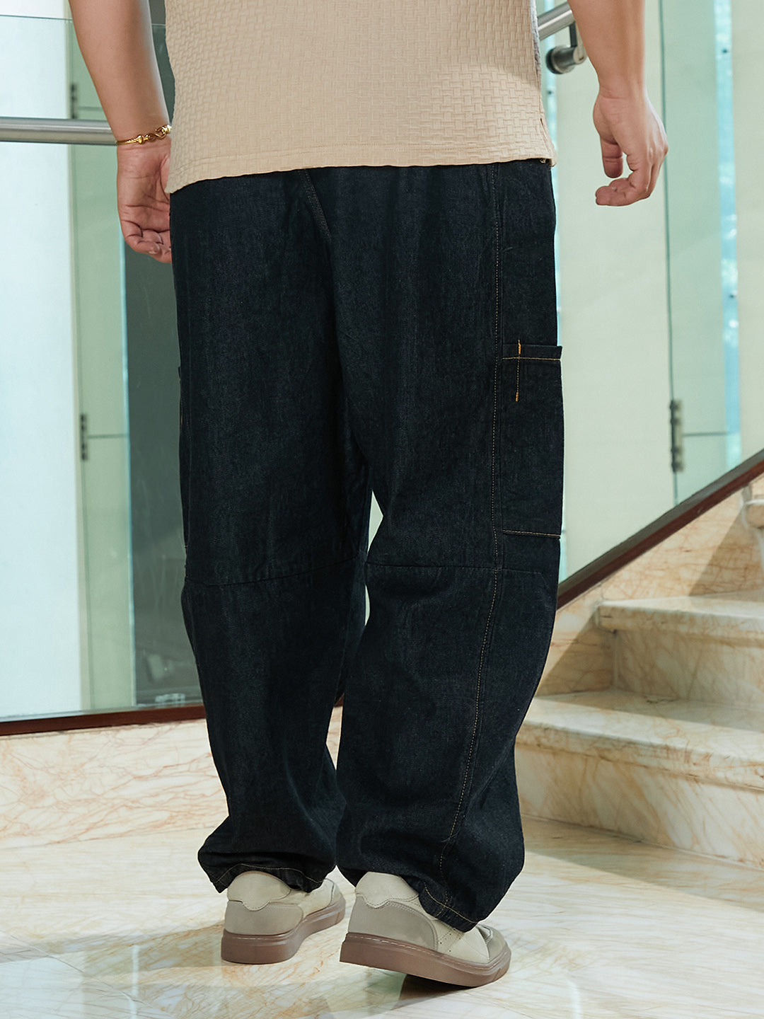 Baggy Cargo Denim Jeans