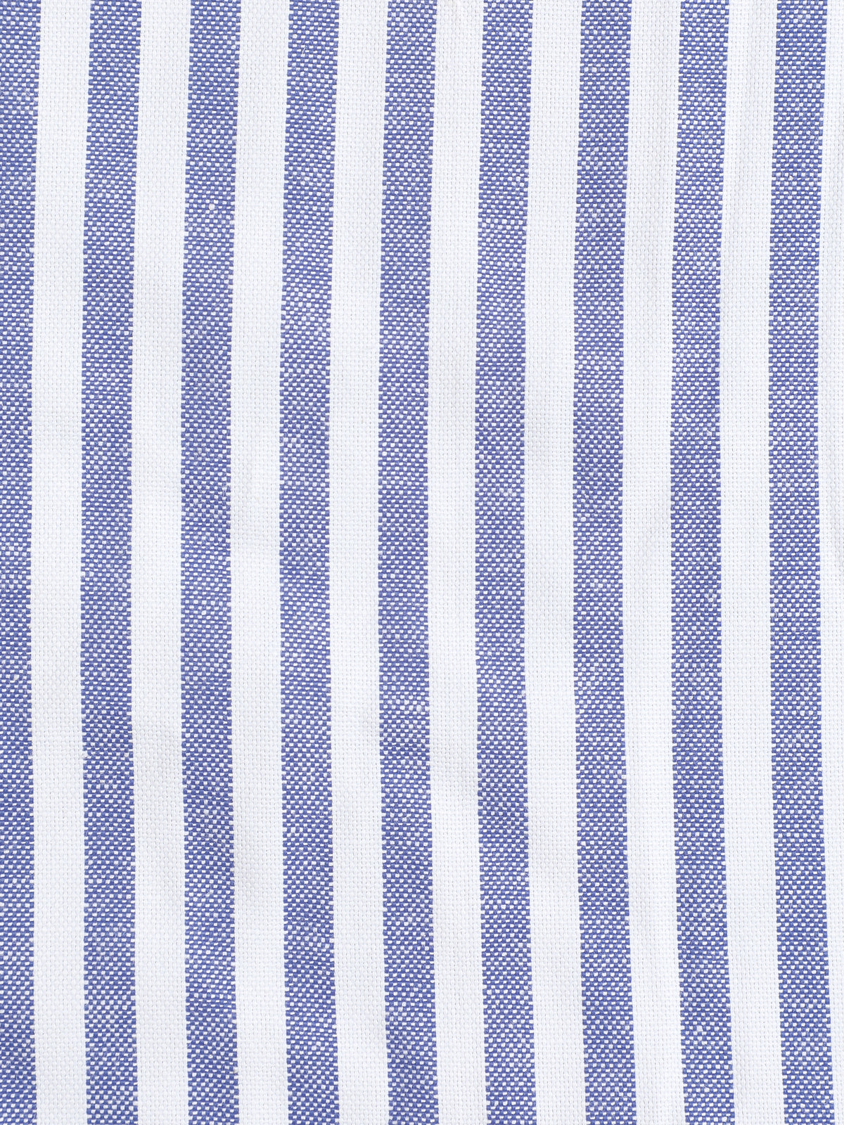 Instafab Plus Men's Blue & White Striped Oxford Cotton Shirt - view 9