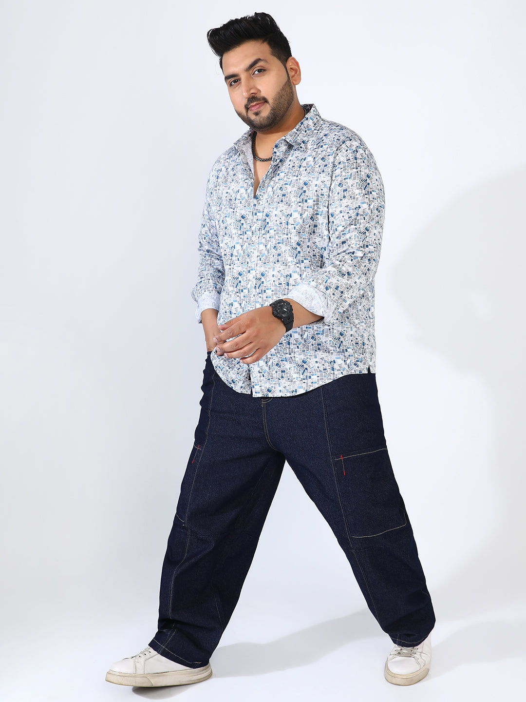 Abstract Cotton Shirt