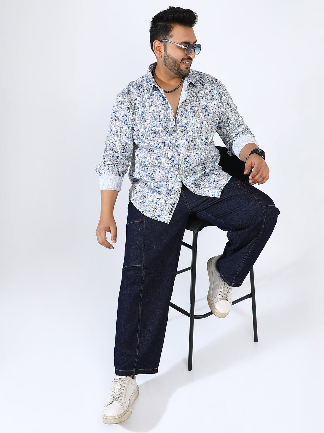 Abstract Cotton Shirt