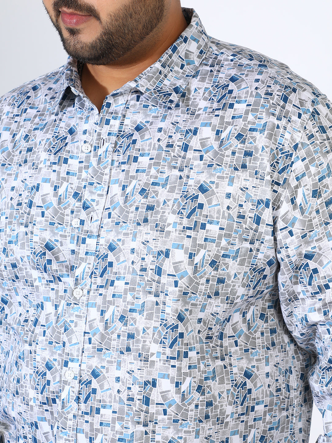 Abstract Cotton Shirt