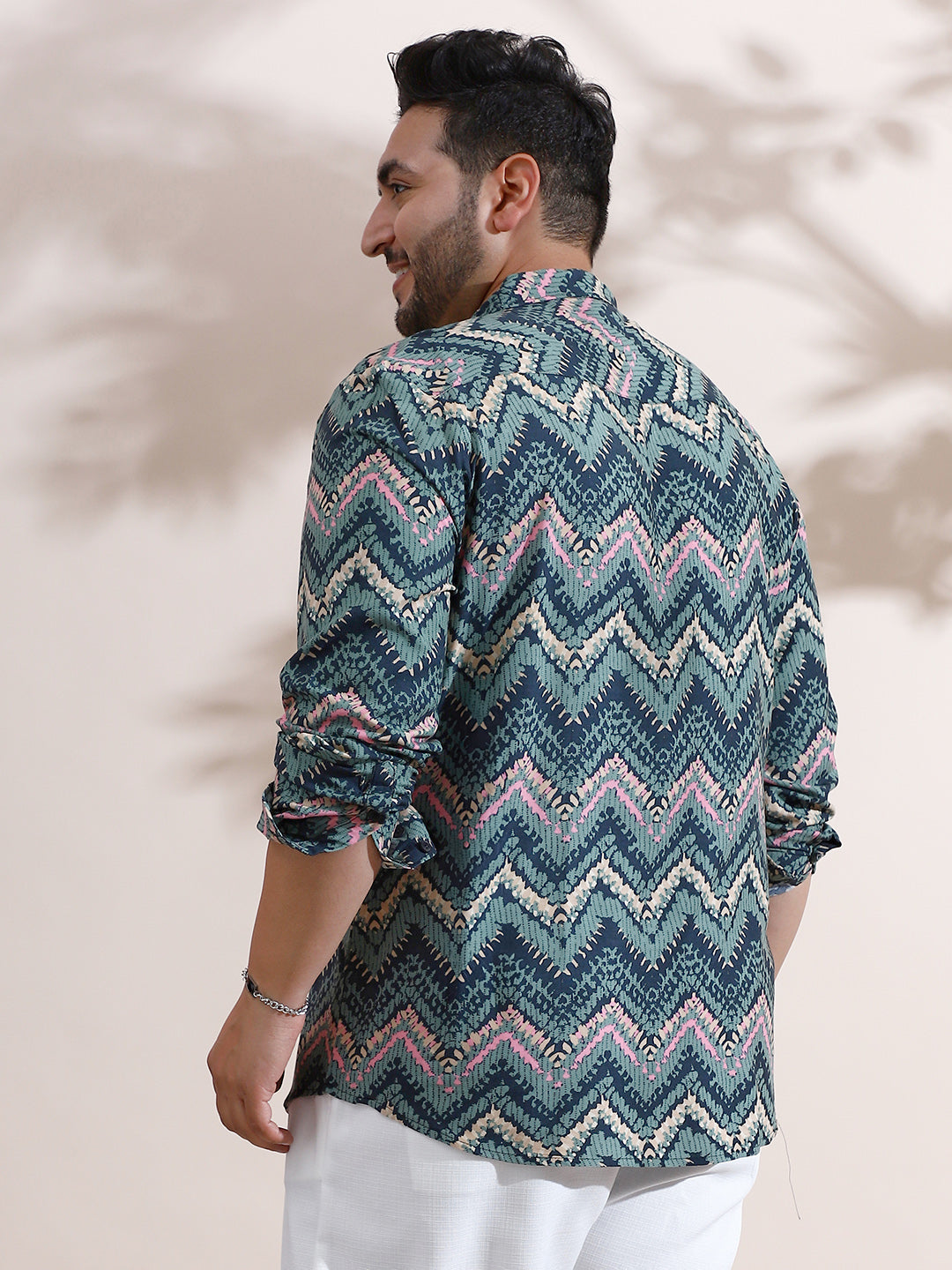 EcoLiva Abstract Zig Zag Shirt