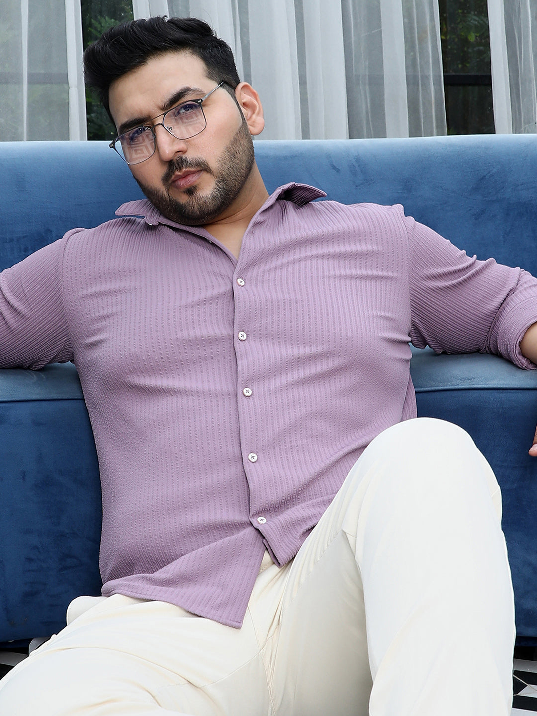 Stripe-Creased Shirt