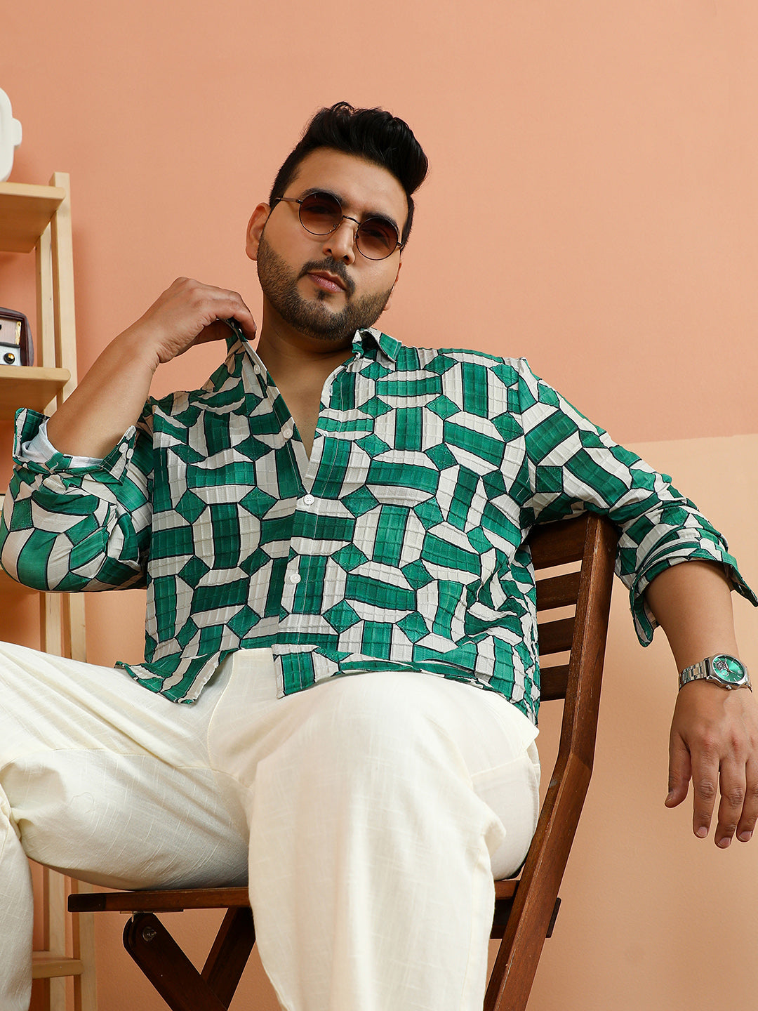 Contrast Block Shirt