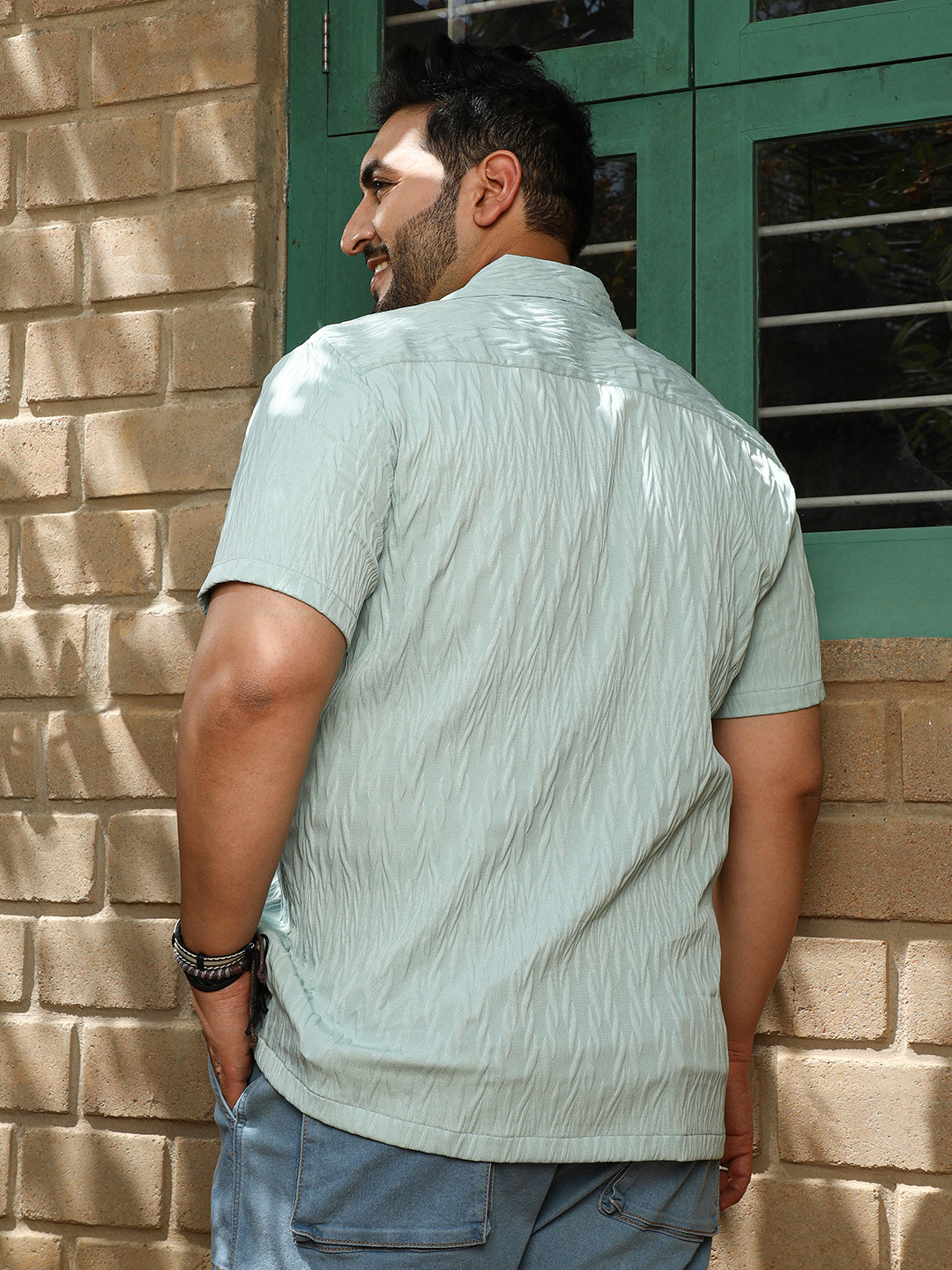 Grain-Textured Shirt