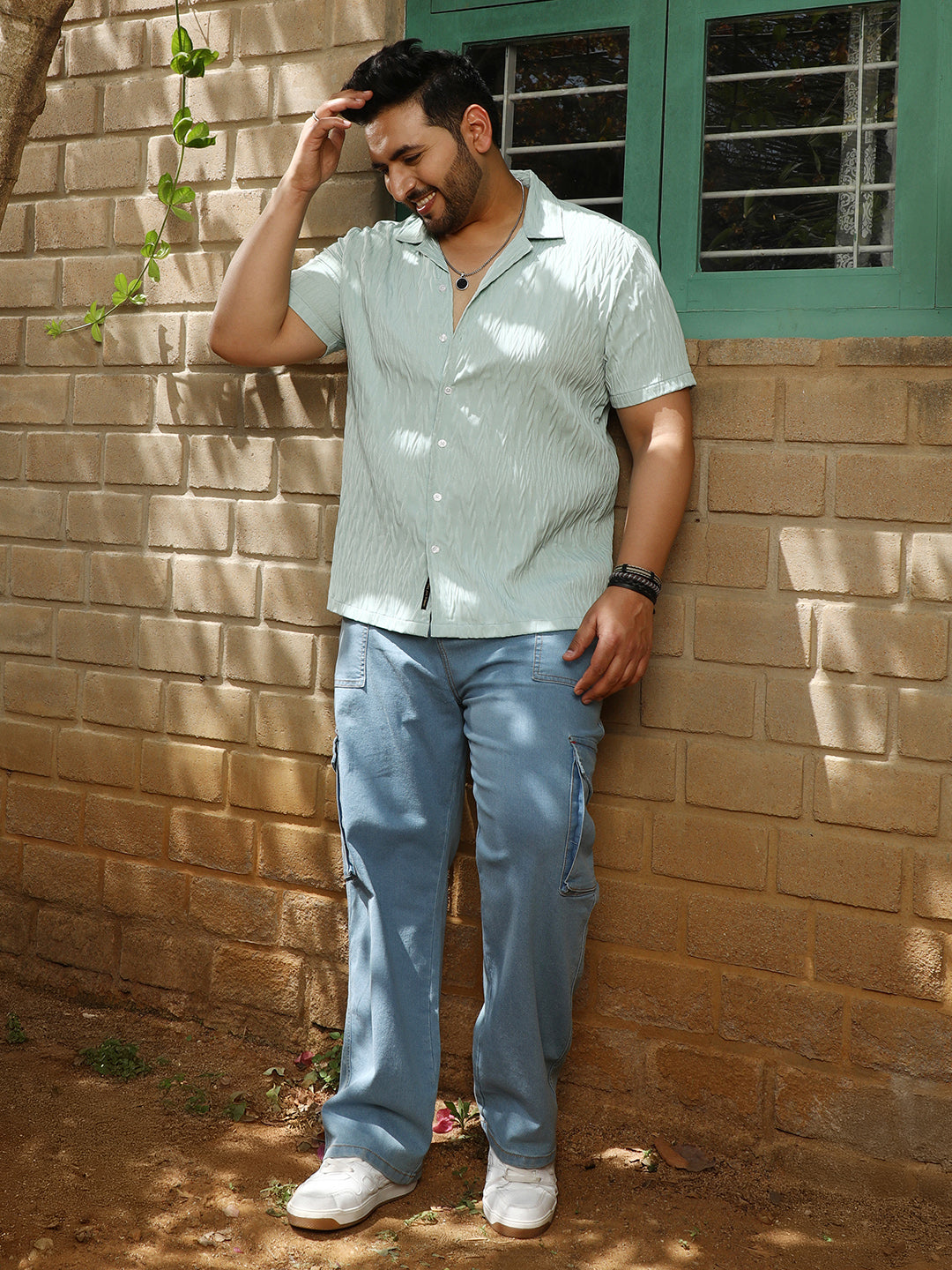 Grain-Textured Shirt