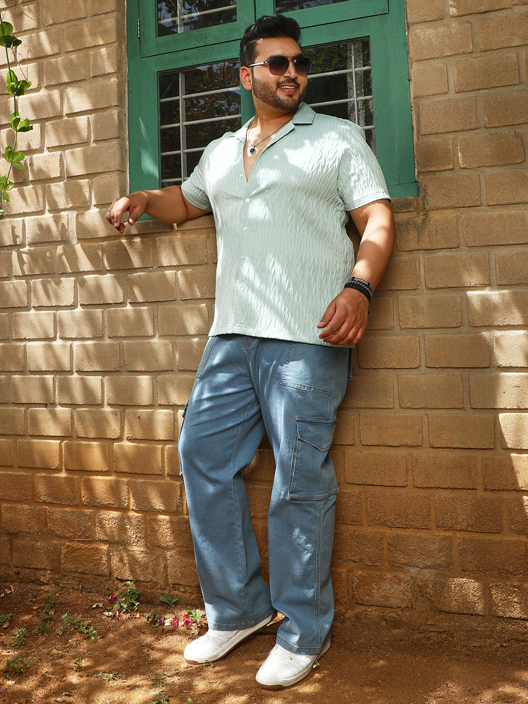 Grain-Textured Shirt