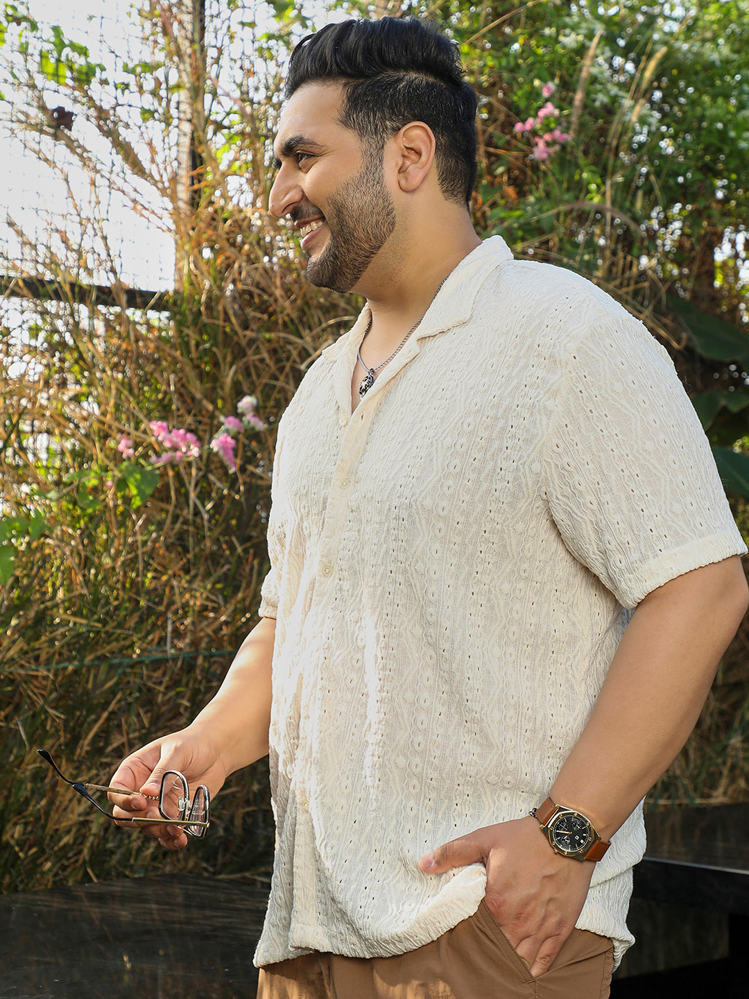 Off White Self Design Shirt