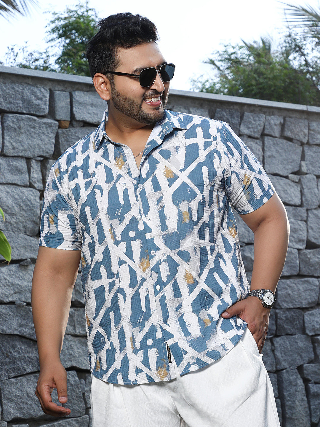 Graffiti Textured Shirt