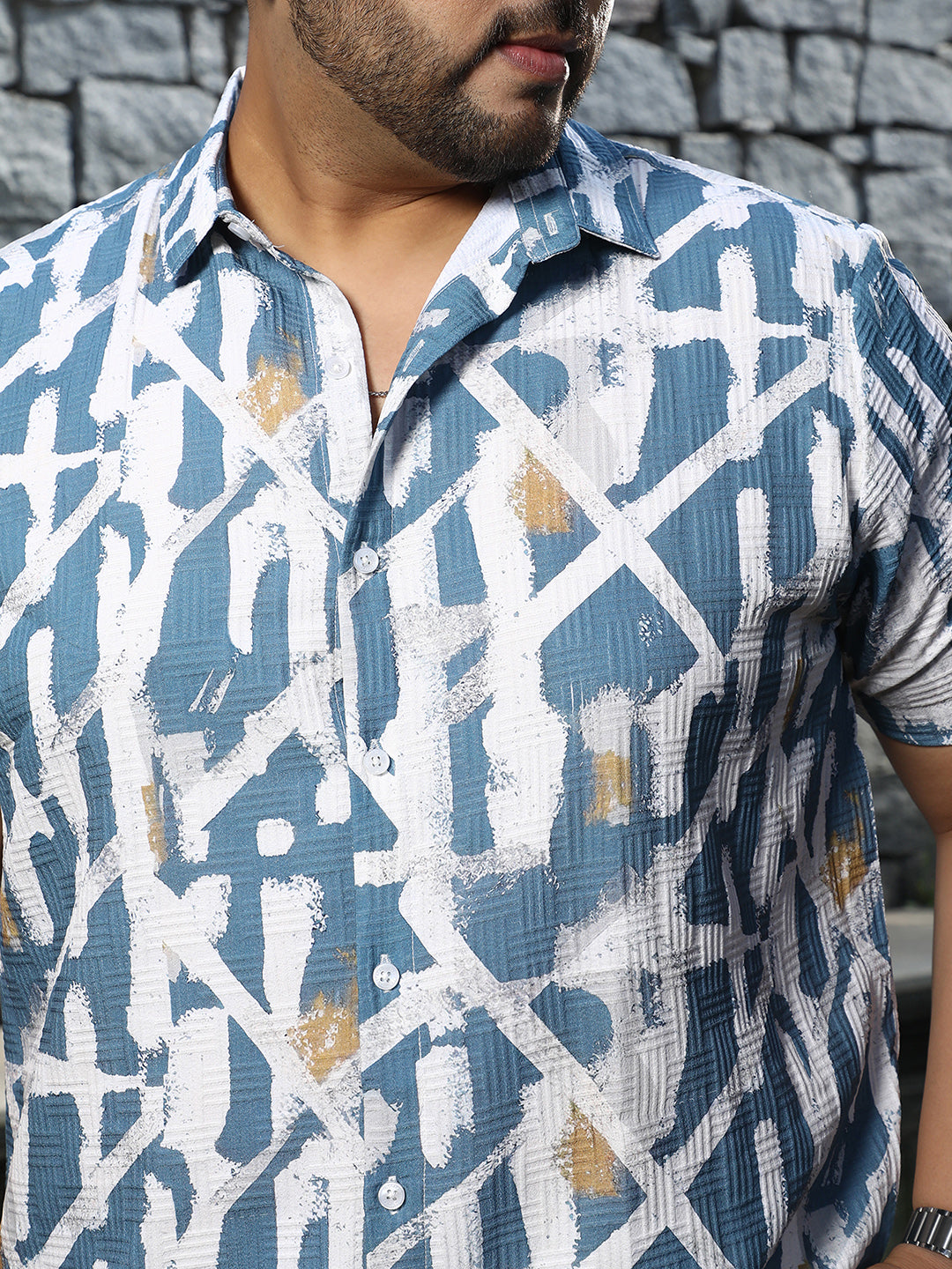 Graffiti Textured Shirt