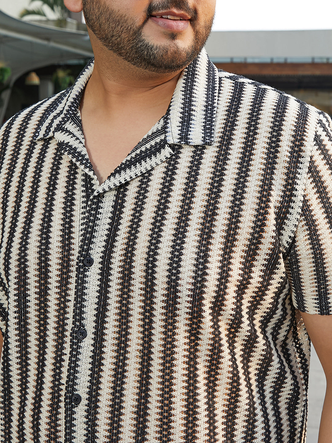 Relaxed Candy Striped Shirt