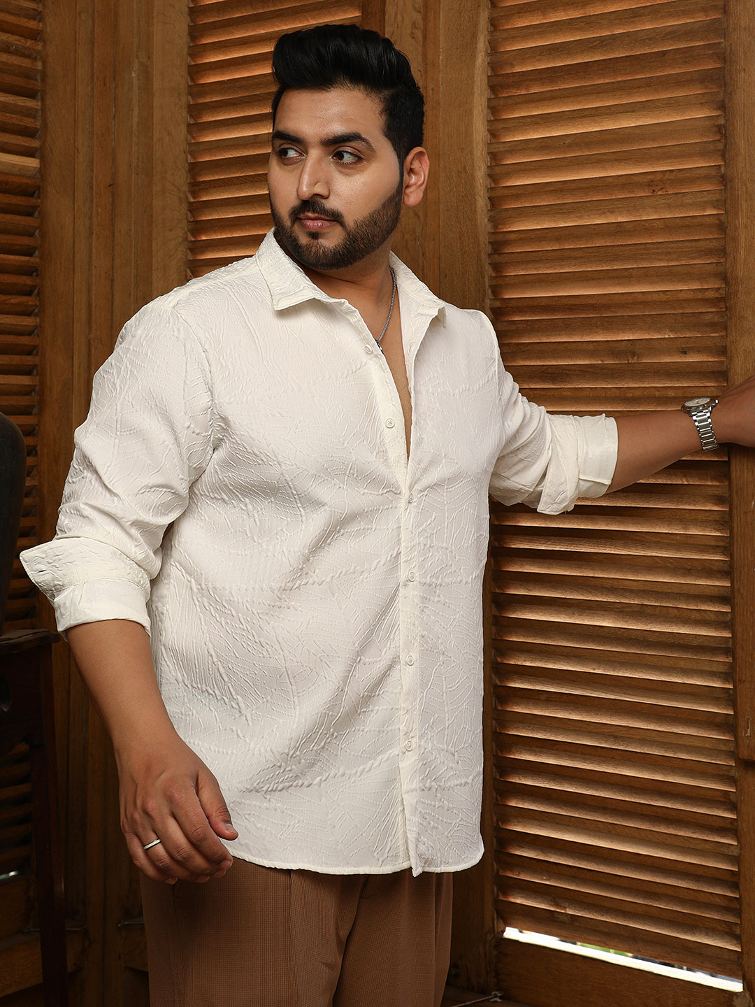 Foliage-Tactile Relaxed Shirt