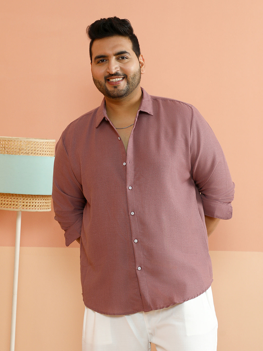 Woven-Textured Shirt