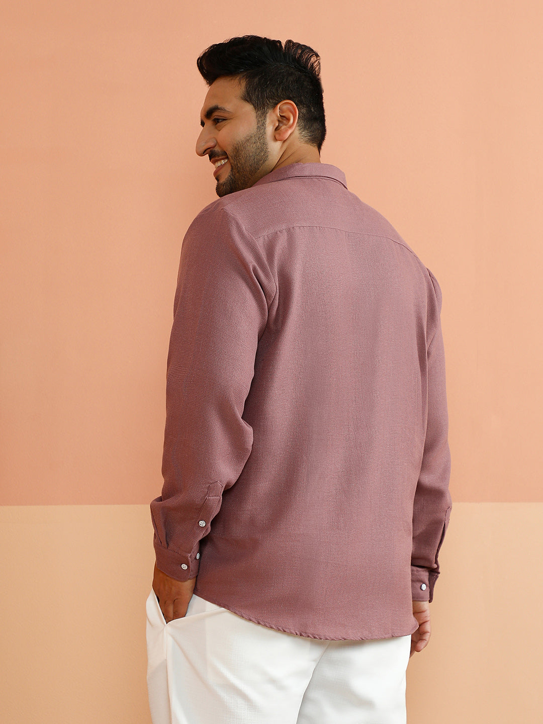 Woven-Textured Shirt