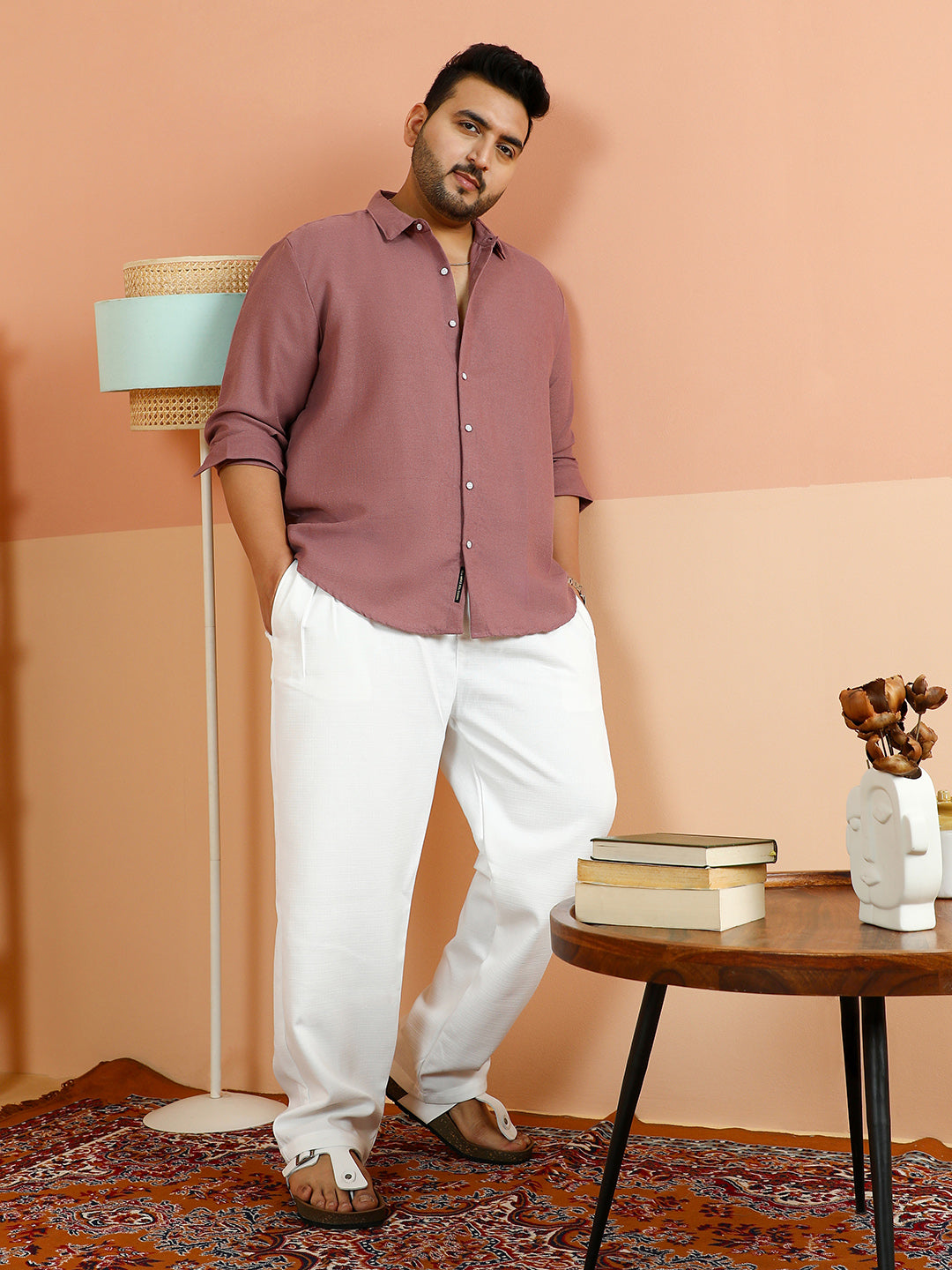 Woven-Textured Shirt