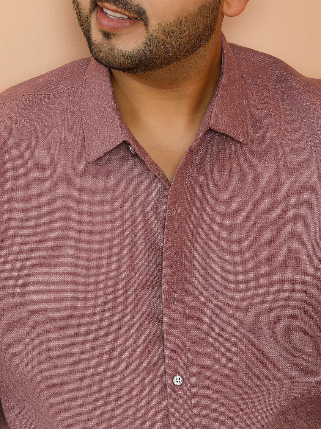 Woven-Textured Shirt