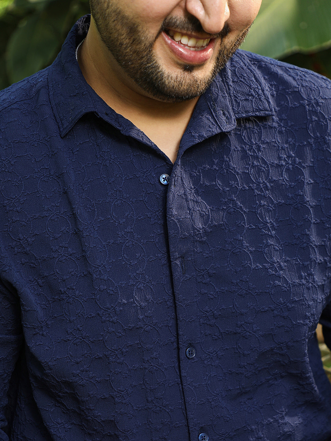 Floral-Textured Shirt