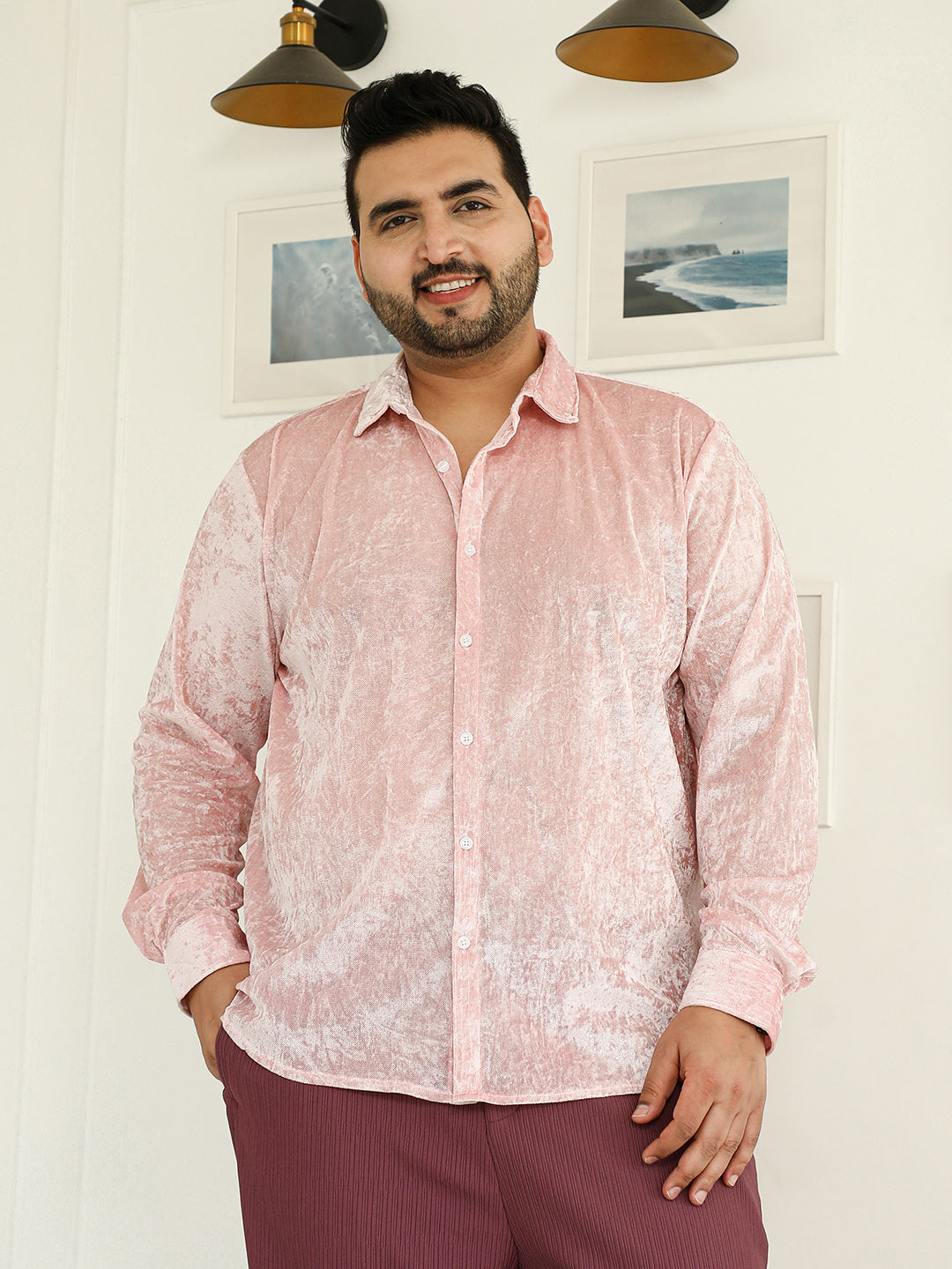 Solid Velvet Shirt