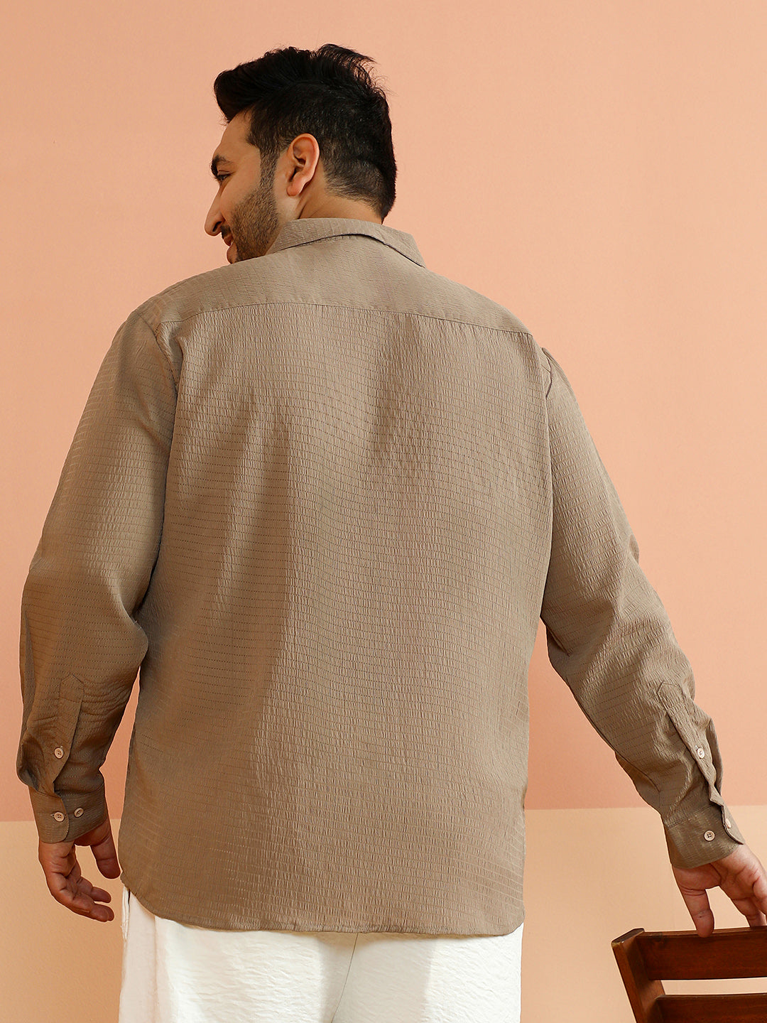 Ruche-Textured Shirt