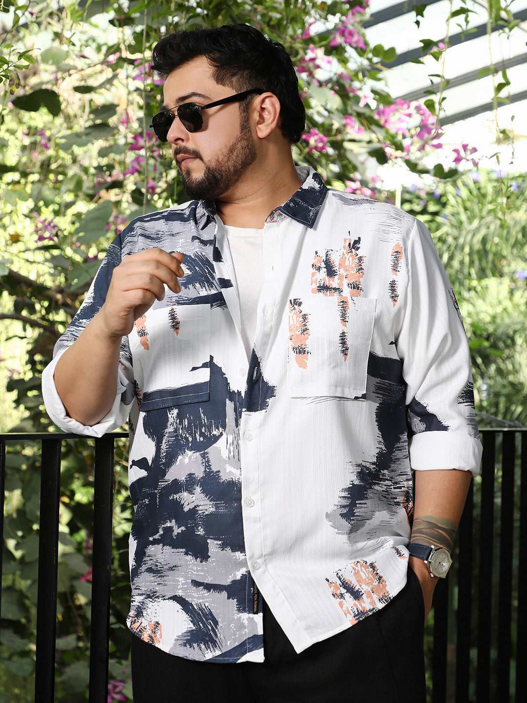 Ethereal-Strokes Relaxed Shirt