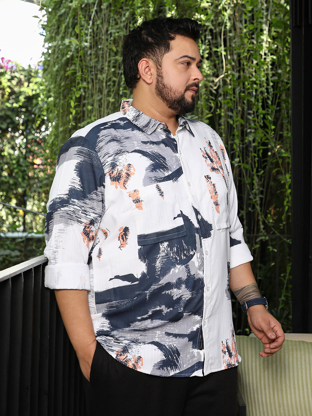 Ethereal-Strokes Relaxed Shirt