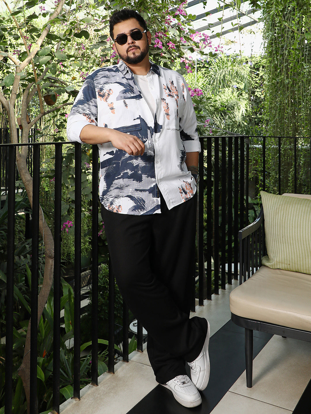 Ethereal-Strokes Relaxed Shirt