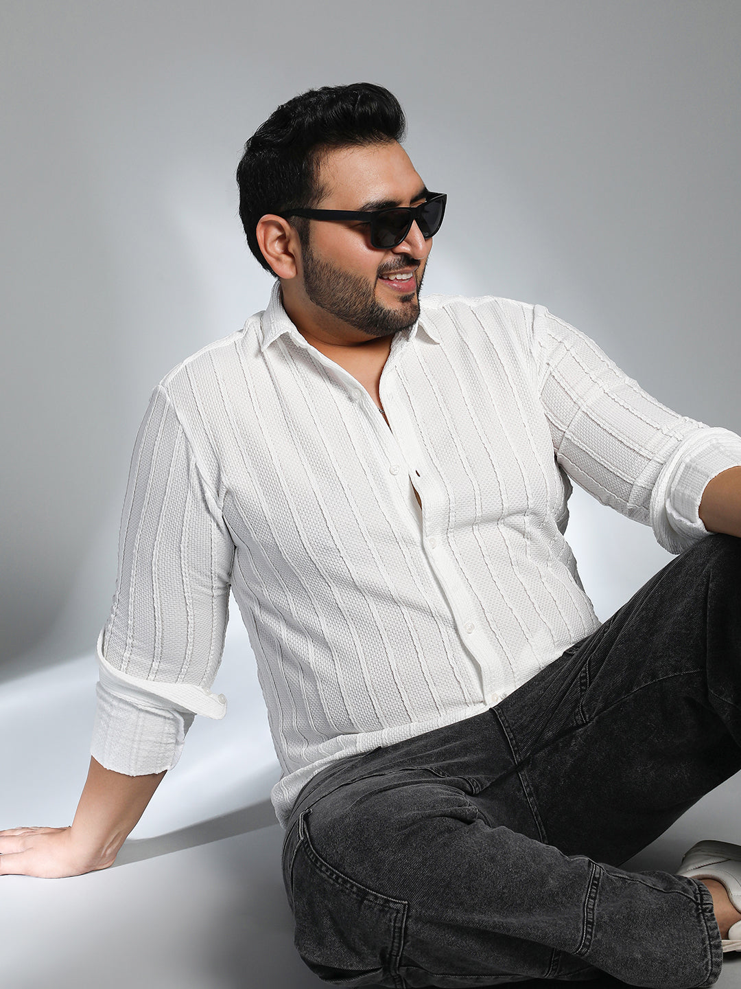 Braille-Stripe Shirt