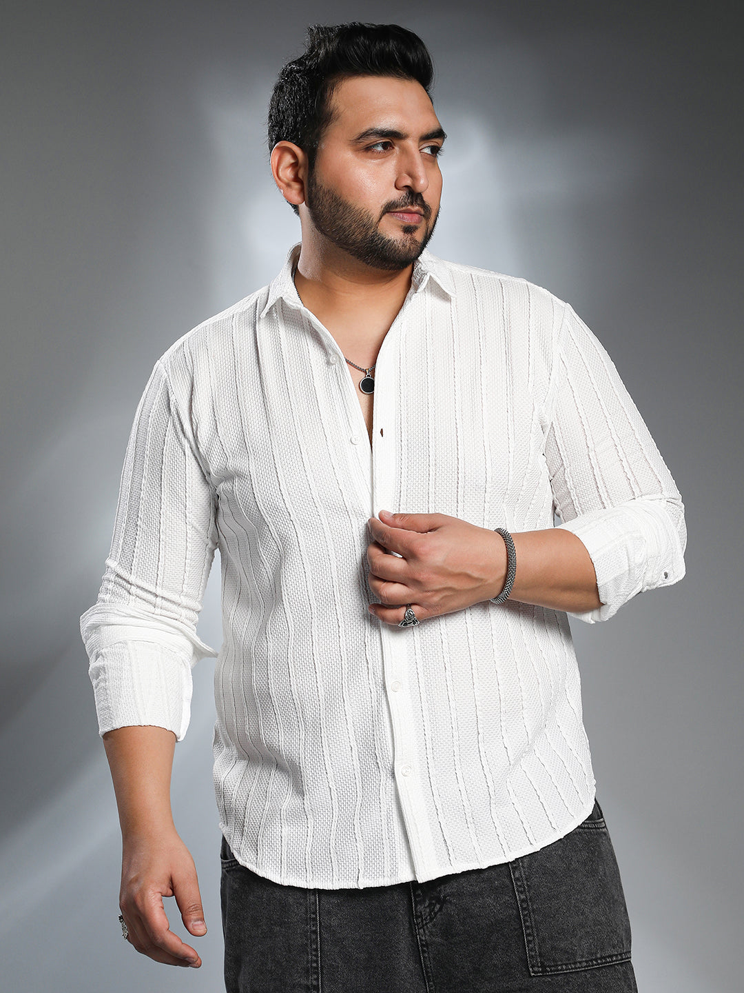 Braille-Stripe Shirt