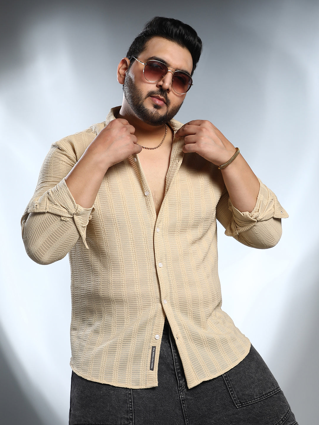 Intertwine-Stripe Shirt