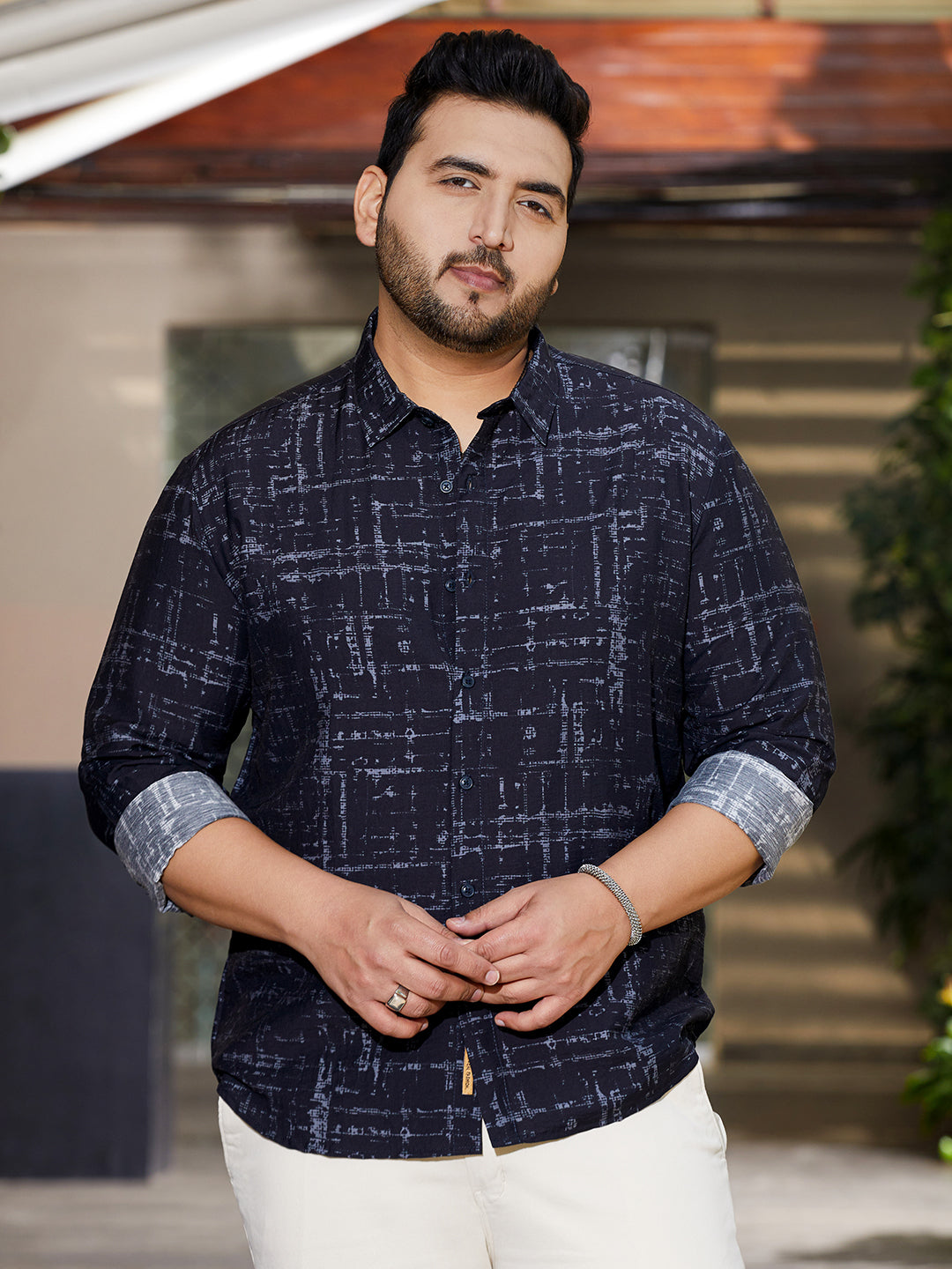 Abstract Imprint Shirt