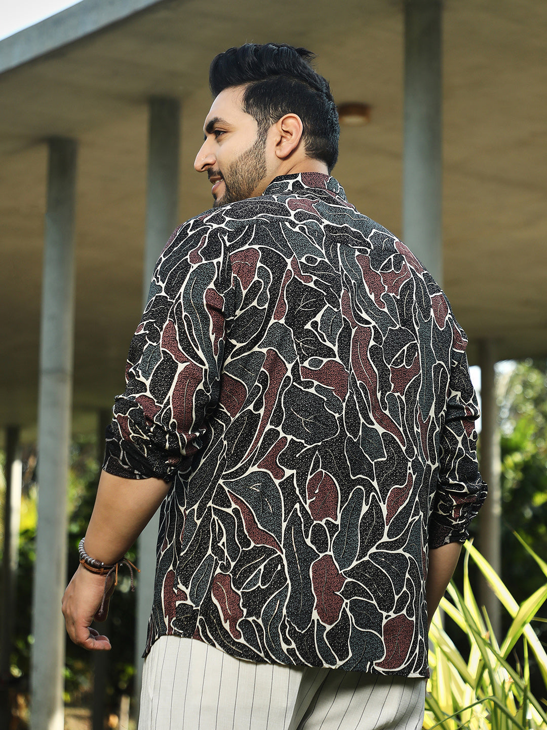 Speckled-Foliage Regular Shirt