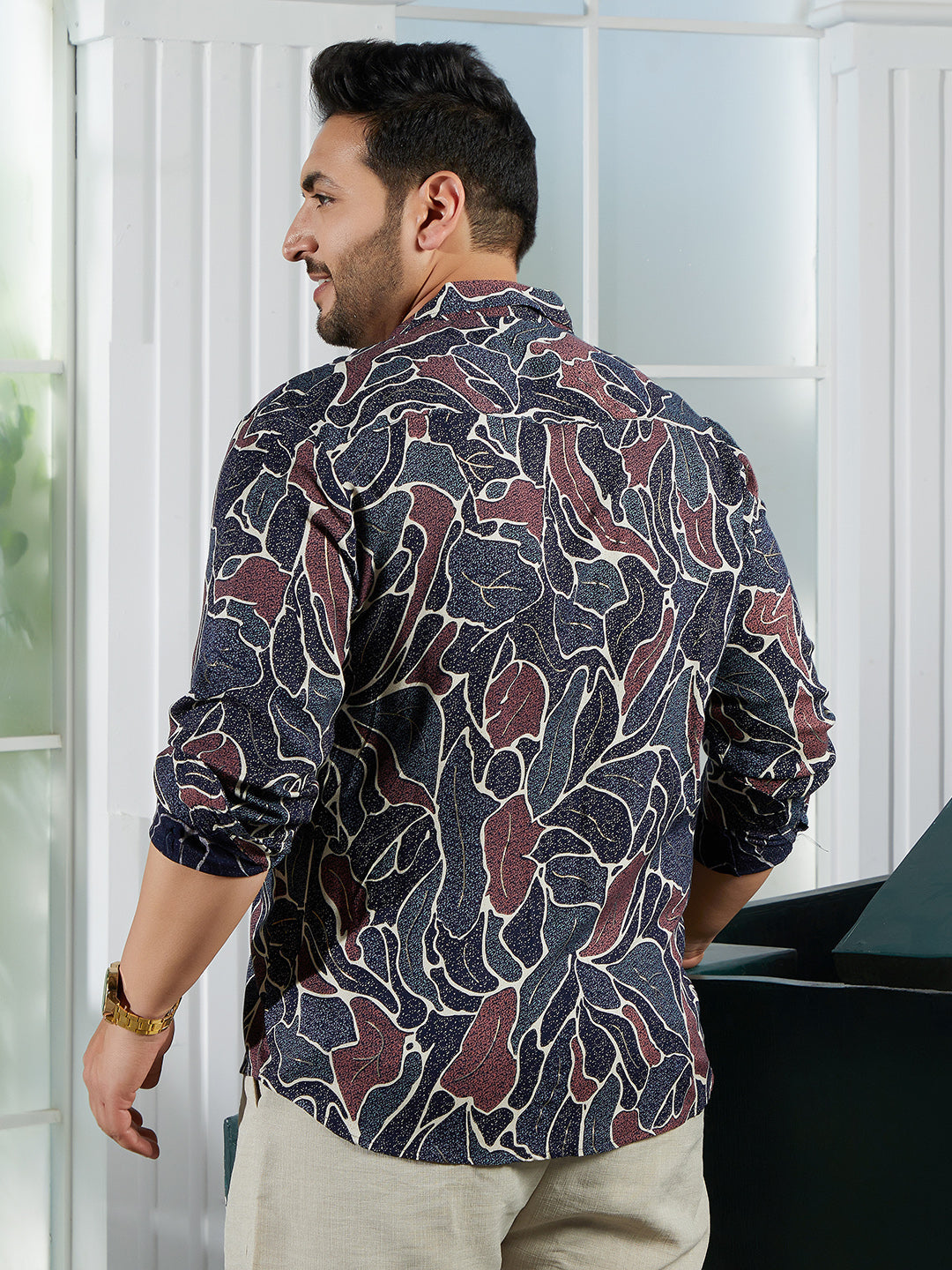 Speckled-Foliage Regular Shirt