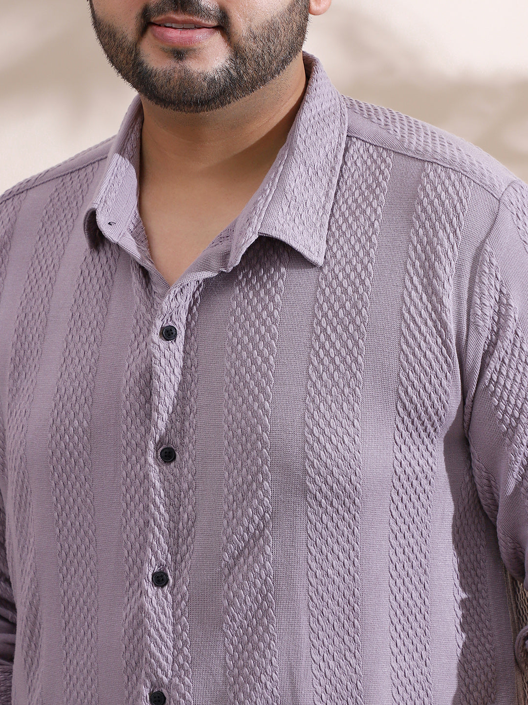 Weave-Panel Shirt