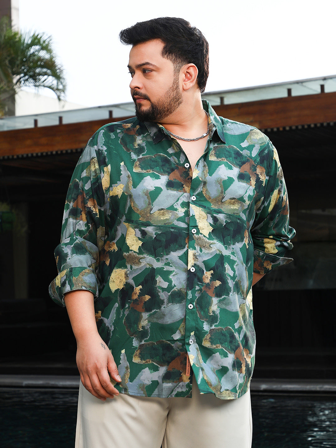 Botanical-Impression Shirt